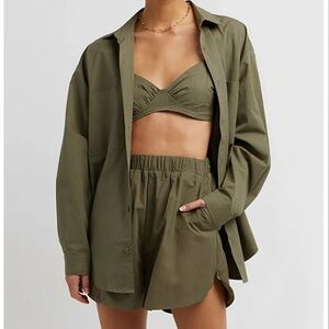 Utility Three Piece Button Down Set